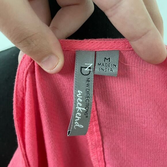 New Directions Weekend Pink Blouse - Picture 6 of 7